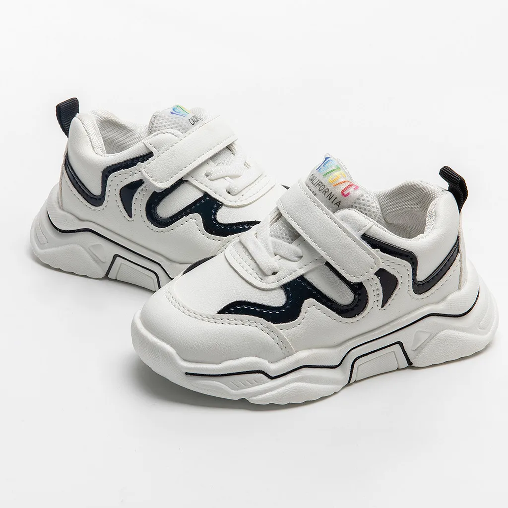 

2020 деские кѬоссовки Toddler Infant Baby Girls Boys Line Print Shoes Kids Mesh Sports Casual Fashion Sneakers деская обђв